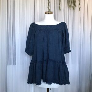 Free People Gauze Mini Dress With Pockets